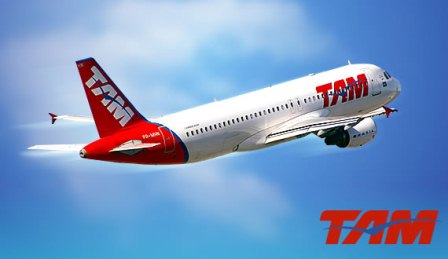A TAM é uma companhia aérea brasileira que disponibiliza trajetos para todos os lugares do Brasil. 